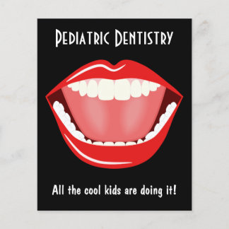 Big Mouth Small Dentist Dentistry Dental Leaflet Flyer