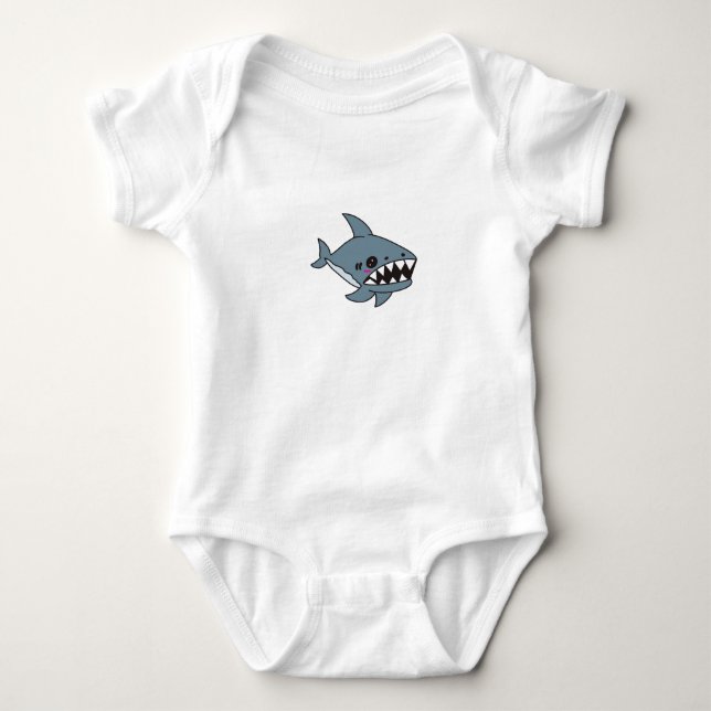 Big Mouthed Shark Baby Top (Front)