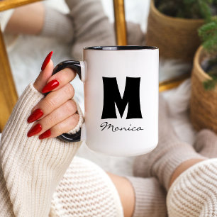 Big Mug   Huge Mug   Script Custom Name Monogram