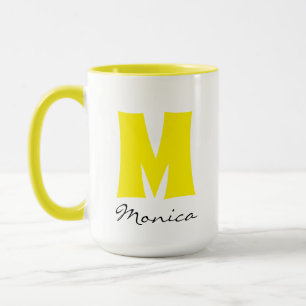 Big Mug   Huge Mug   Script Custom Name Monogram