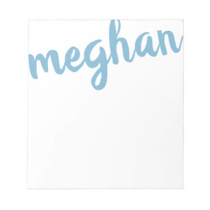 Big Name Light Blue Personalised Notepad