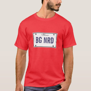 Big Nerd License Plate T-Shirt