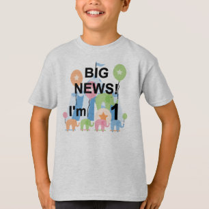 Big News Circus 1st Birthday T-shirts and Gifts