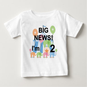 Big News Circus 2nd Birthday T-shirts and Gifts