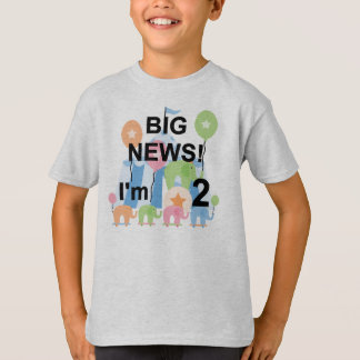 Big News Circus 2nd Birthday T-shirts and Gifts