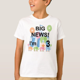 Big News Circus 3rd Birthday Tshirts and Gifts