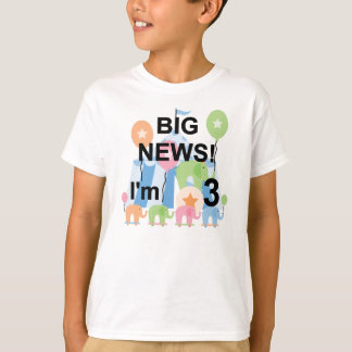 Big News Circus 3rd Birthday Tshirts and Gifts