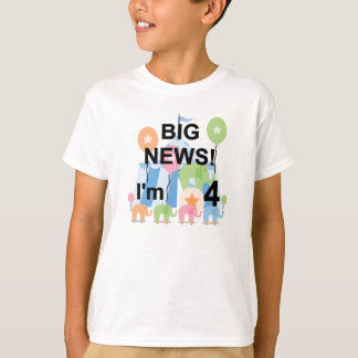 Big News Circus 4th Birthday T shirts and Gifts