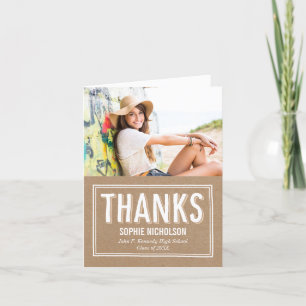 Big News Graduation Thank You Card Craft