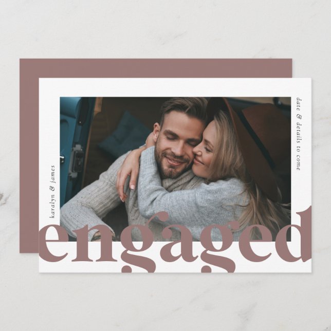 Big News | Photo Engagement Announcement (Front/Back)