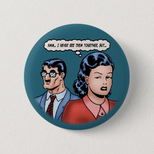 Big-Nose Disguise 6 Cm Round Badge