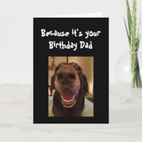 Big Nose Dog Funny Birthday Dad Love Dog
