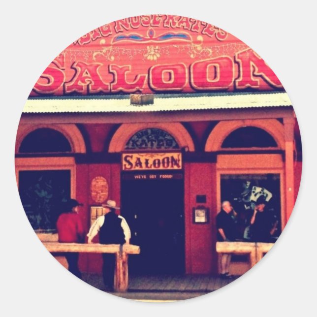 Big Nose Kate's Saloon Tombstone Arizona Classic Round Sticker (Front)