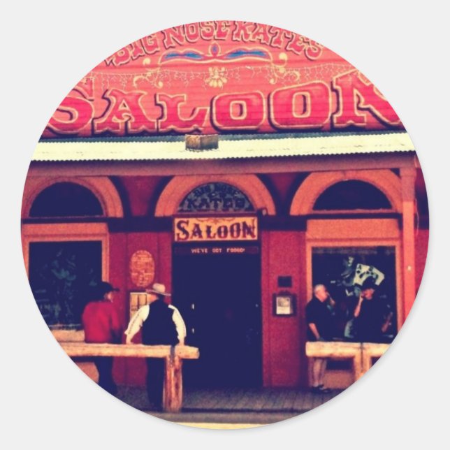 Big Nose Kate's Saloon Tombstone Arizona Classic Round Sticker (Front)