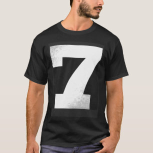 Big Number 7 Balloon Sports Numbers T-Shirt