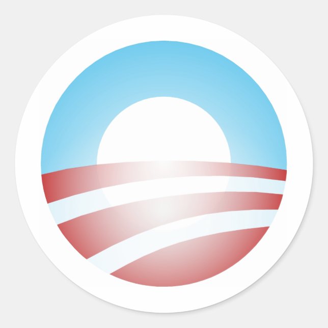 Big O Barack Obama Logo Classic Round Sticker (Front)