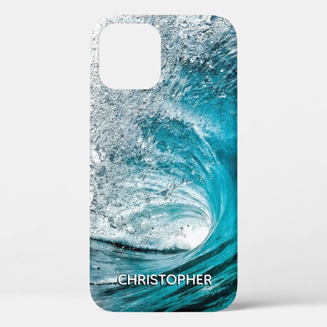 Big Ocean Wave Splash to Add your Name Case-Mate iPhone Case (Back)