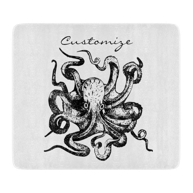 Big octopus Thunder_Cove Cutting Board (Front)