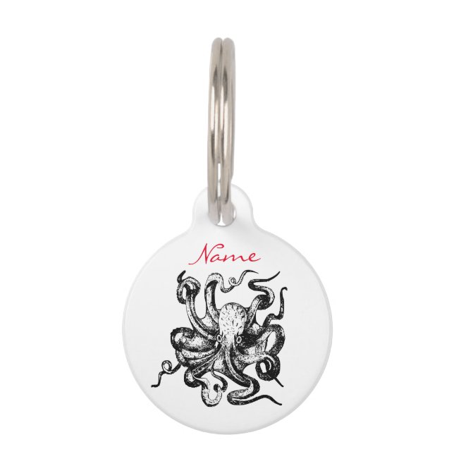 Big octopus Thunder_Cove Pet Tag (Front)