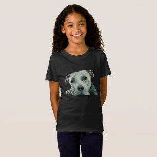 Big Ol' Head - Pit Bull Dog Watercolor Painting T-Shirt