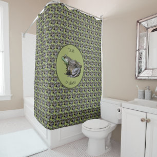 Big Old Bullfrog Nature Personalised Shower Curtain