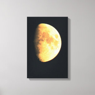 Big Old Moon 11x16.5 (27.5x41.25cm) waccna Canvas Print