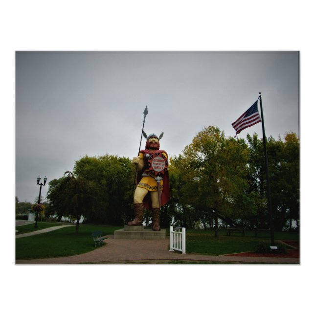 "Big Ole — Big Viking Statue" Photo Print (Front)