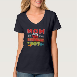 Big One Fishing Theme Mum of the Birthday Boy T-Shirt
