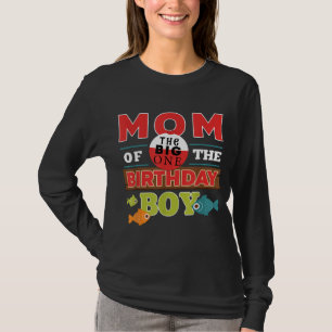 Big One Fishing Theme Mum of the Birthday Boy T-Shirt