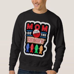 Big One Fishing Theme Mum Of The Birthday Son Sweatshirt
