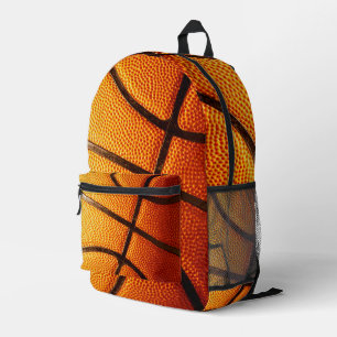 Big Orange Pimply Basketball, Full Print Backpack