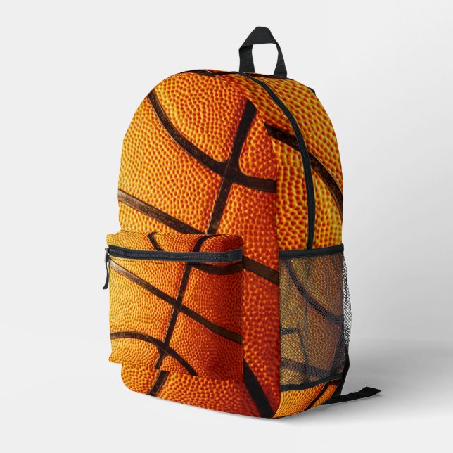 Big Orange Pimply Basketball, Full Print Backpack (Back Corner Right)