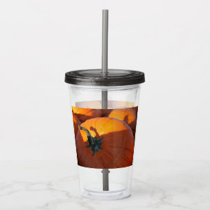 Big Orange Pumpkin Acrylic Tumbler