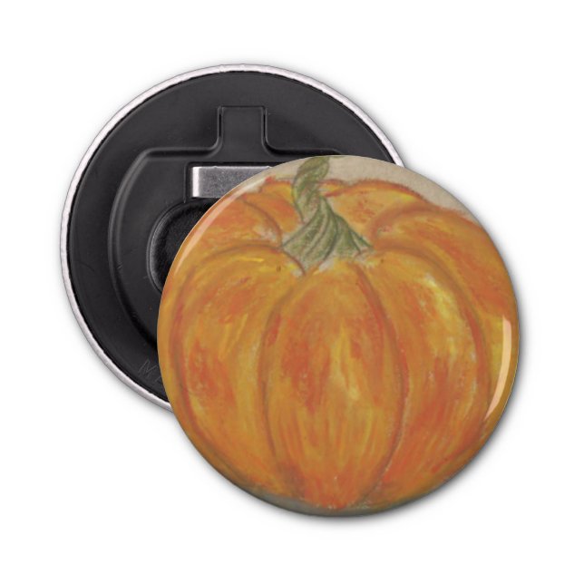 Big Orange Pumpkin Bottle Opener (Front)