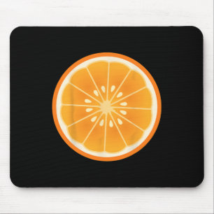 Big Orange Sliced Costume Cute Easy Fruit Hallowee Mouse Pad