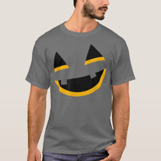 Big Orange Smiling Jack O Lantern Funny Halloween T-Shirt