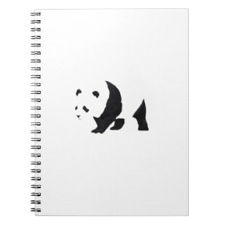 Big panda bear spiral notebook