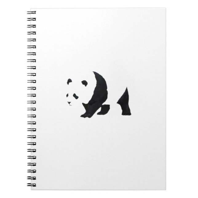 Big panda bear spiral notebook (Front)