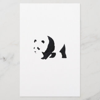 Big panda bear stationery