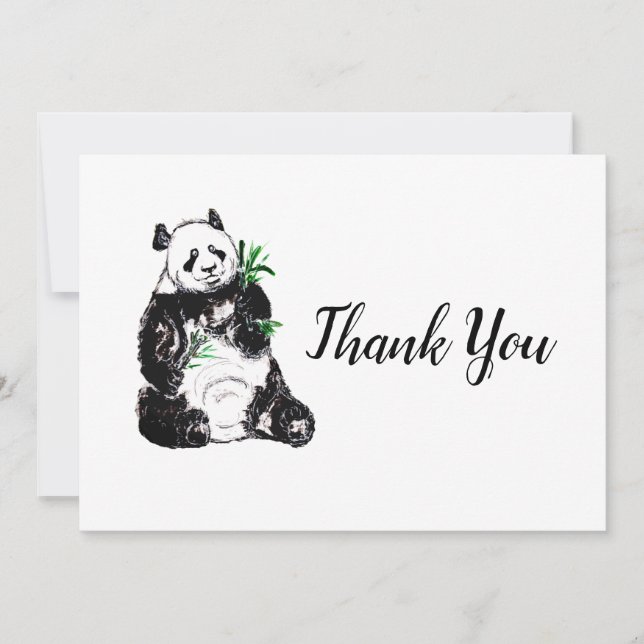 Big Panda Thank You Card (Front)