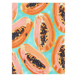 Big Papaya Watercolor Painting Tablecloth