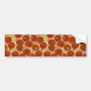 big pepperoni pizza bumper sticker