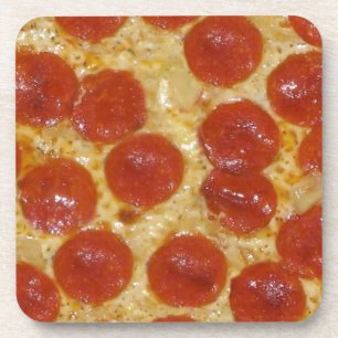 big pepperoni pizza coaster