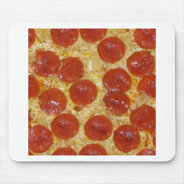 big pepperoni pizza mouse pad (Front)