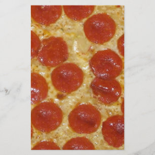 big pepperoni pizza stationery
