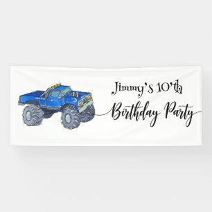 Big pickup truck banner