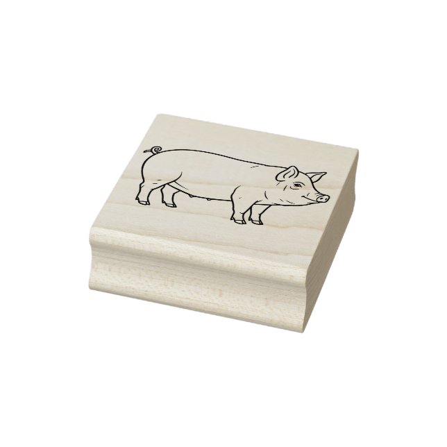 Big Pig Rubber Stamp (Stamp)