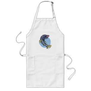 Big Pike Fish Long Apron