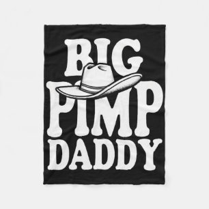 Big Pimp Daddy Halloween Costume Fleece Blanket