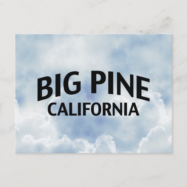 Big Pine California Postcard (Front)